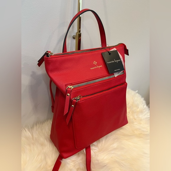 Nanette Lepore Handbags - Nanette Lepore Vegan Leather Multi Carry CrossBody Back Pack convertible